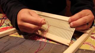 How to warp a Beka 10 inch Rigid Heddle Loom [upl. by Middleton59]