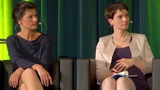 Podiumsdiskussion zu quotNervöse Republikquot ua mit Frauke Petry und Sahra Wagenknecht [upl. by Carolin]