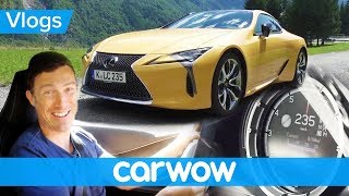 Lexus LC500 review  tested on the Autobahn and in the Alps  Mat Vlogs [upl. by Merton]