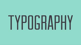 Beginning Graphic Design Typography [upl. by Vowel]