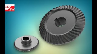 How to make spiral bevel gear in SolidWorks [upl. by Michelina729]