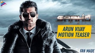 Saaho Arun Vijay Motion Teaser  Prabhas  Shraddha Kapoor  Sujeeth  Telugu FilmNagar  Fan Made [upl. by Jedthus353]