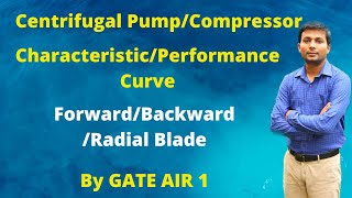 Part 1 Centrifugal Pump amp Compressor CharacteristicPerformance Curve  Hindi [upl. by Enelad]