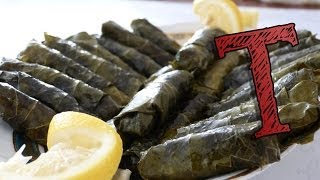 Turkish Stuffed Grape Leaves Recipe  How to make the Best Sarma [upl. by Anirehtak703]