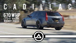 670 whp Cadillac CTSV Wagon  Manual Trans Widebody [upl. by Callean]