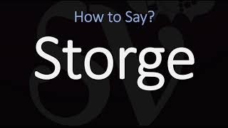 How to Pronounce Storge CORRECTLY LOVE Meaning amp Pronunciation [upl. by Park]