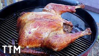 How to BBQ a Turkey on the Weber KettleEasy Cooking [upl. by Khanna]