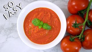 How to Make Tomato Sauce from Fresh Tomatoes Italian Style THE EASIEST WAY [upl. by Aizat990]