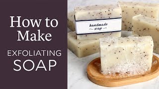 How to Make Exfoliating Cold Process Soap  Bramble Berry [upl. by Nanaek739]