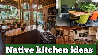 12 DESIGNS OF NATIVE KITCHEN AND DINING MODERN bahay kubo kitchen and dining ideas [upl. by Ekard]