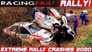 Rally Car Crashes Spectacular Rollovers [upl. by Launamme]