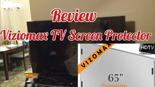 Vizomax TV Screen Protector Review and Unboxing 65quot [upl. by Htebesile]