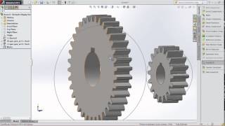 SPUR GEAR DESIGN with SOLIDWORKS TOOLBOX 2014 [upl. by Nibbor]