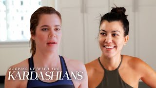 Kardashians Talk About WHAT While Working Out  KUWTK  E [upl. by Bocock]