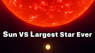 SUN vs The Largest Star In The Universe [upl. by Ruthann505]