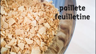 How to make paillete feuilletine for crunchy layer on cakes lacy crepes [upl. by Eikram]