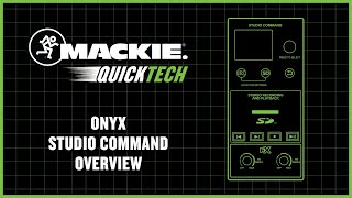 Mackie Onyx Mixers with Studio Command  QuickTech [upl. by Kcirrem390]