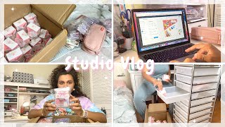 🌈 STUDIO VLOG Starting My Own Stationery Business  Stocking up on supplies  Small Business Owner [upl. by Ahsitruc]