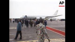 Zaire  President Mobutu returns [upl. by Iaoh]