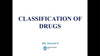 DRUGS CLASSIFICATION IN PHARMACOLOGY [upl. by Zsa Zsa421]