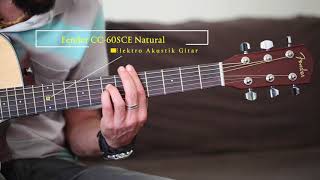 Fender CC 60SCE Natural Electric Acoustic Guitar [upl. by Airrehs346]