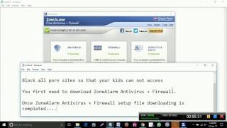 How to block unwanted Website Using ZoneAlarm Antivirus  Firewall [upl. by Mariel872]