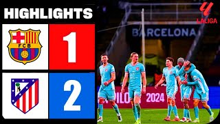 Barcelona vs Atlético Madrid 12 Resumen y Goles  LaLiga 202425 [upl. by Harriott549]