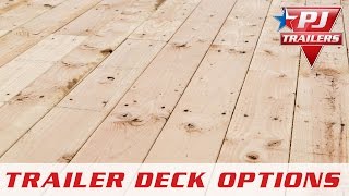 PJ Trailers  Flooring Options  PJ Trailers [upl. by Llerrod324]