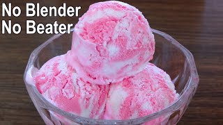 No Beater amp Blender Vanilla Ice Cream Recipe  Easy Homemade Ice Cream Recipe [upl. by Cher]