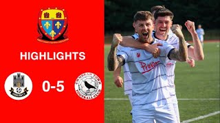 Caerleon 05 Cwmbrân Town  Gwent FA Senior cup  Quarter final highlights [upl. by Drehcir599]