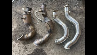 BMW 335i VRSF Catless Downpipe Install DIY [upl. by Debera967]