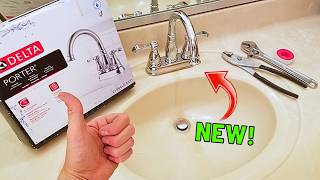 Easily Replace amp Install Bathroom Sink Faucet [upl. by Schear528]