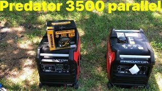 DIY Predator 3500 generators paralleled with a Firman 1201 [upl. by Cayla]