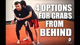 JiuJitsu SelfDefense  4 Options For Grabs From Behind [upl. by Leirbag]