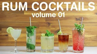 BEST RUM COCKTAILS  volume 01 [upl. by Delora]