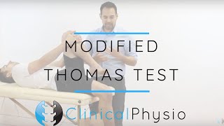 Modified Thomas Test for Knee and Hip  Clinical Physio [upl. by Piotr]