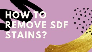 How to remove SDF Silver Diamine Fluoride stains [upl. by Sotnas]