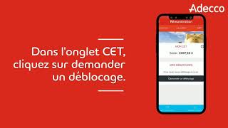 Adecco amp Moi  comment utiliser son CET Compte Epargne Temps sur l’application [upl. by Nika]