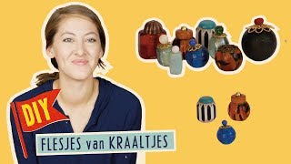 Knutselen amp DIY  Flesjes van kralen  Muizenhuis Tutorial [upl. by Sears]