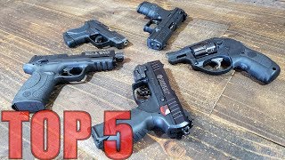 TOP 5 22LR HANDGUNS FOR SELF DEFENSE [upl. by Schwitzer856]