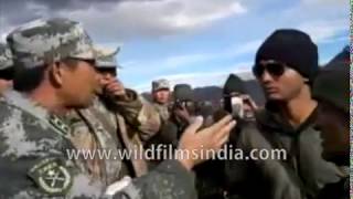 India China troops stand off get defiant and start arguing abusing Himalayan border skirmish [upl. by Clymer]