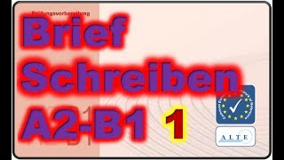 Brief schreiben A2B1 [upl. by Mail]