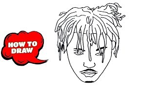 How to Draw Juice Wrld  Juice Wrld Drawing easy  Sketch Tutorial [upl. by Vladi]