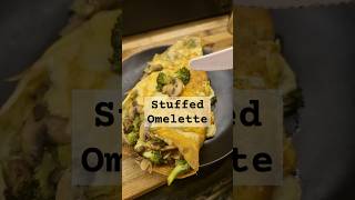 Stuffed Omelette eggrecipe healthybreakfast breakfastrecipe proteinpacked healthyrecipes [upl. by Netsirhc410]