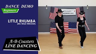 LITTLE RHUMBA  Line Dance Demo amp Walk Through [upl. by Sehguh]