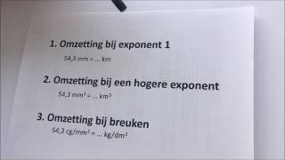 Omzetten van eenheden  inleiding 16 [upl. by Willard]