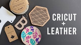 5 WAYS to USE the CRICUT with LEATHER [upl. by Yhtir574]