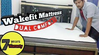 Wakefit Dual Comfort Mattress review  Hard amp Soft King Bed Size [upl. by Lennie]