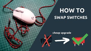 How to swap mouse switches  Mouse Modding 101 [upl. by Pironi]