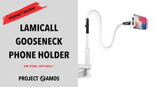 Lamicall Gooseneck Phone  Tablet Holder Review [upl. by Isleana]